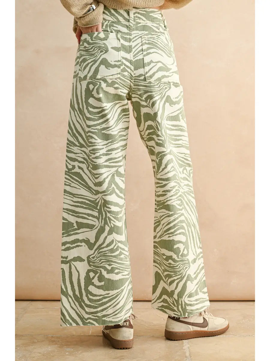 The Zebra Pants-Olive