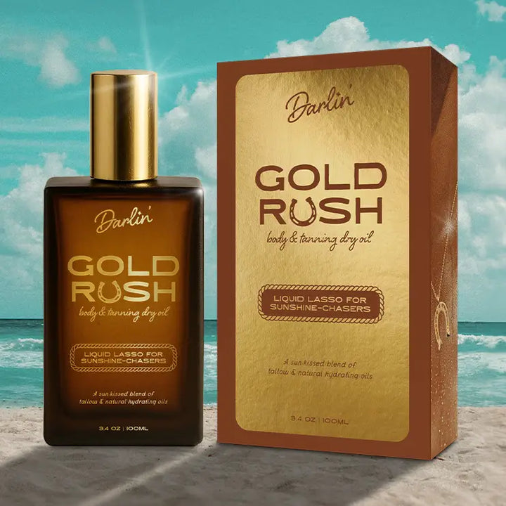 Gold Rush Body Oil – Tropical Coconut Vanilla Scented