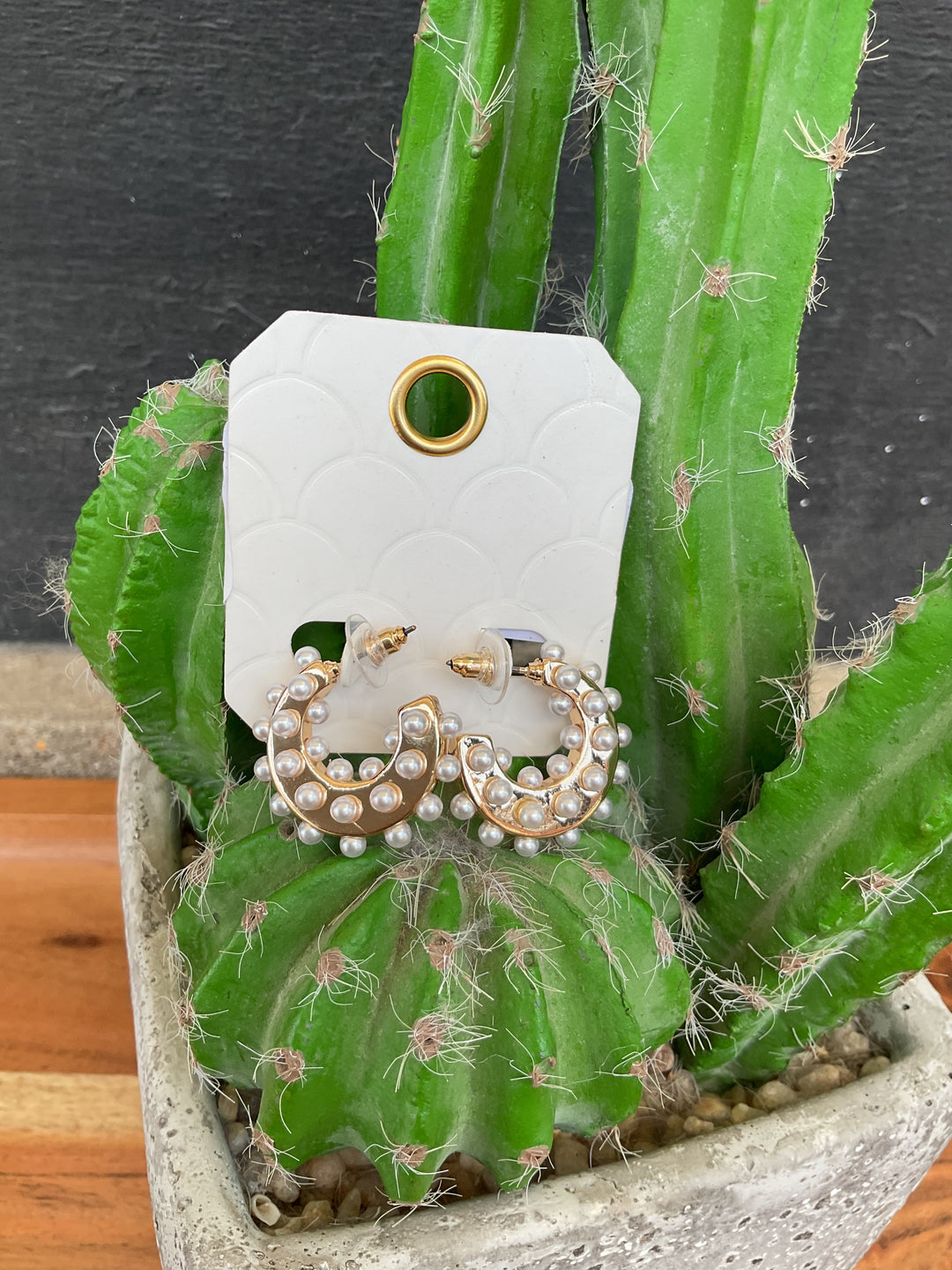 Lyra Pearl Hoops