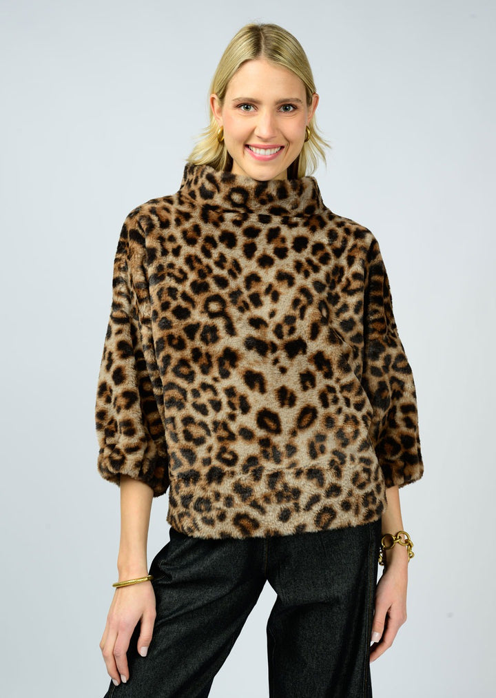 Leopard Fur Popover-Ivy Jane