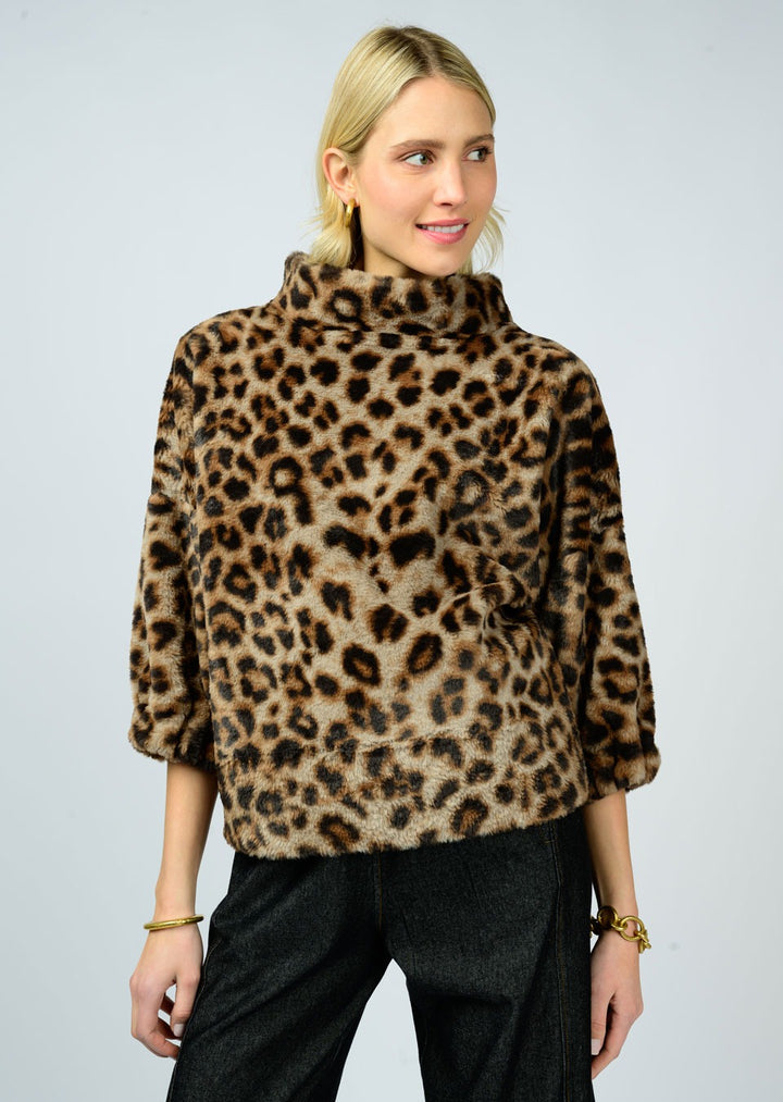 Leopard Fur Popover-Ivy Jane