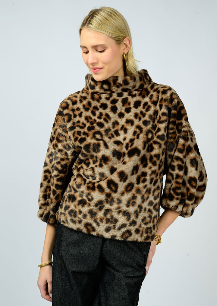 Leopard Fur Popover-Ivy Jane