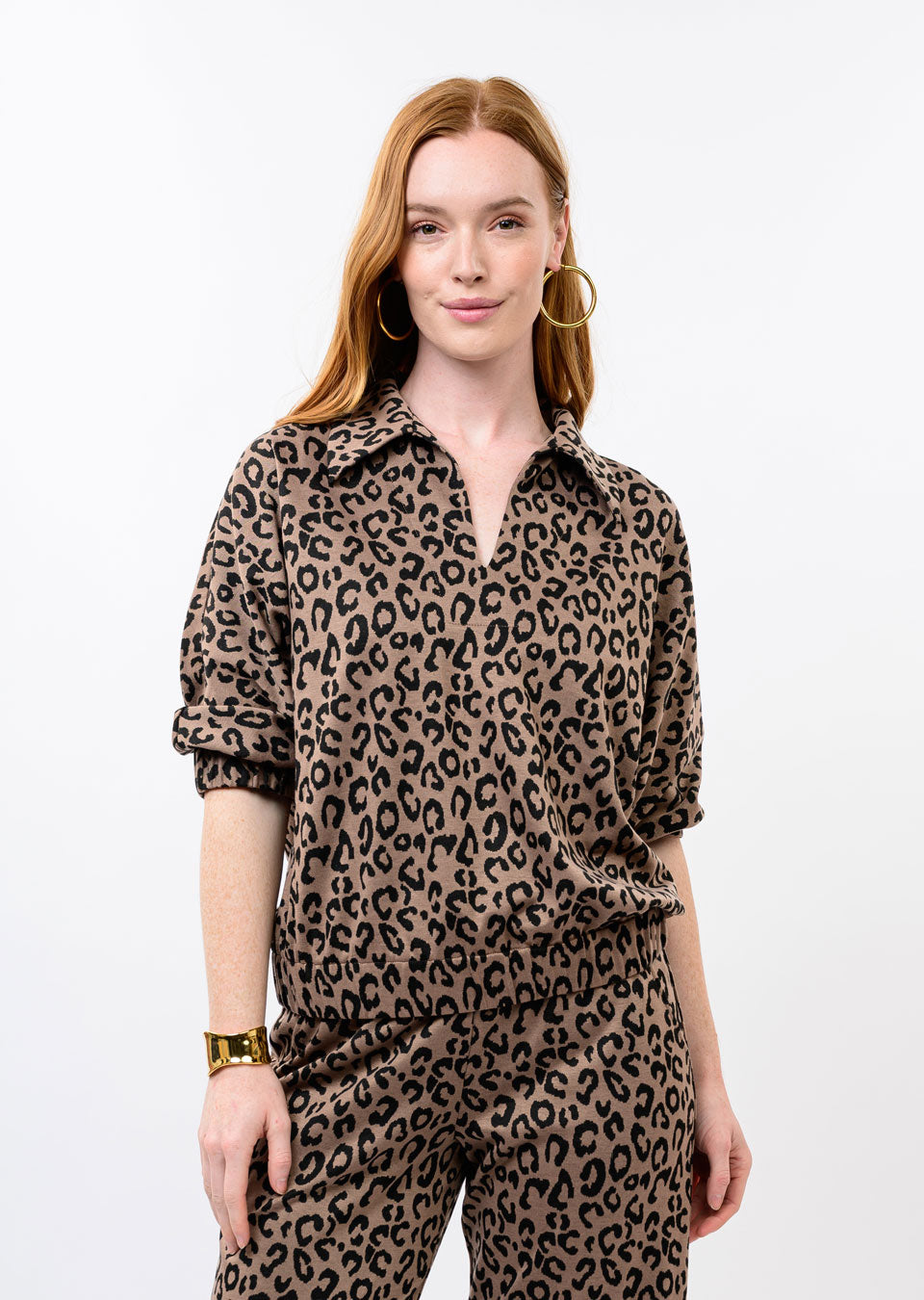 Leo Knit Popover Top by Ivy Jane