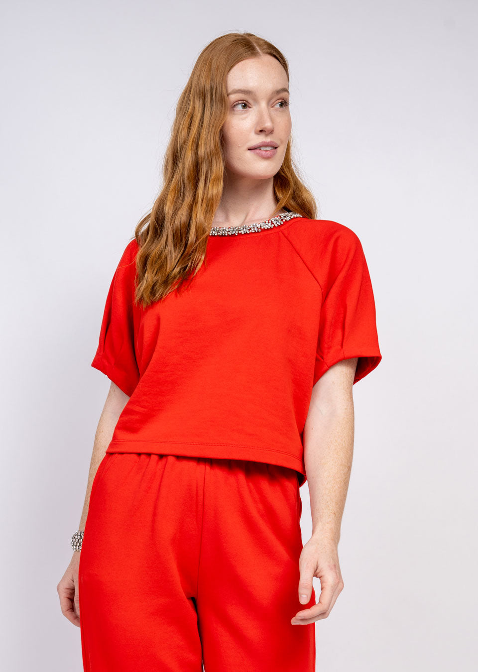 Sparkle Neck Top by Ivy Jane