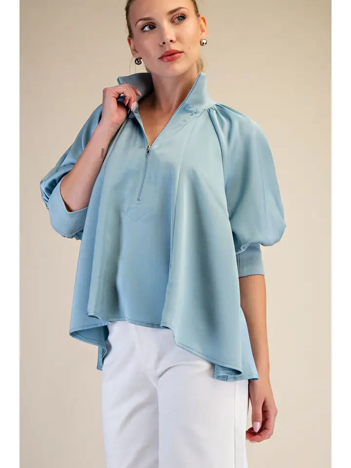 Melanie Mock Neck Top