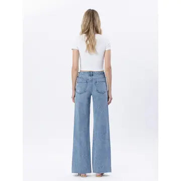 Trinity High Rise Raw Hem Jeans