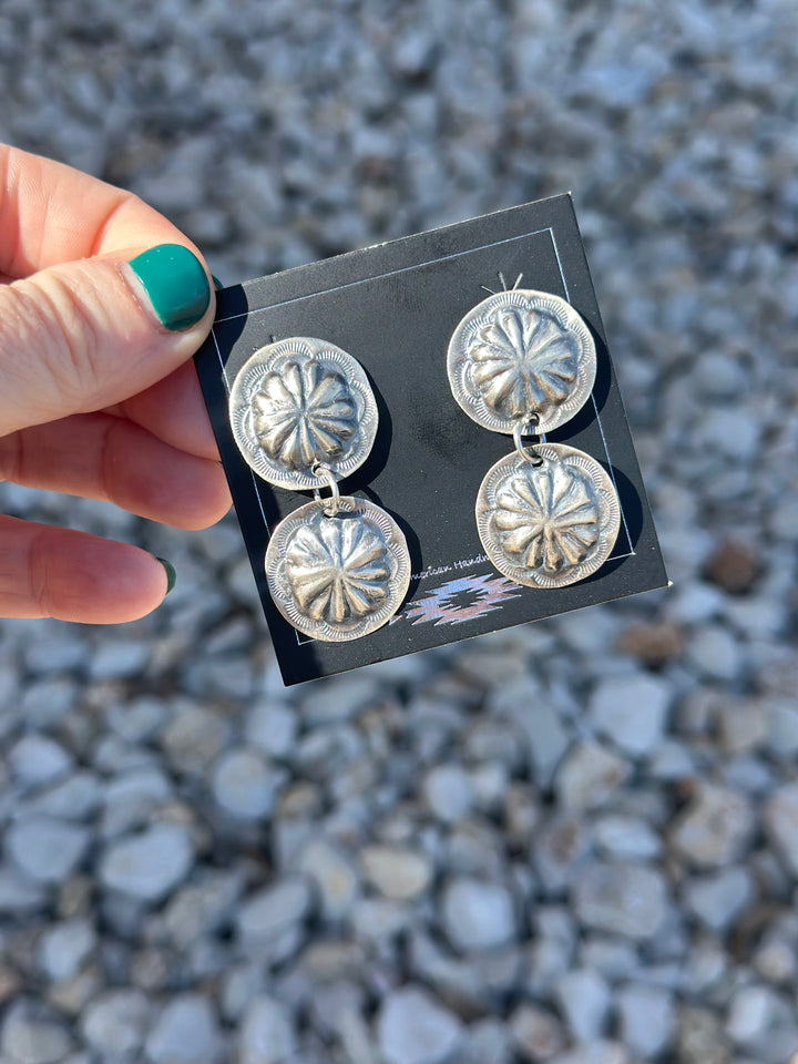 Joan Begay Concho Earrings