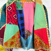 Kantha Yellow Patchwork Bomber Jacket