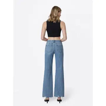 High Rise Slant Side Seam Vintage Flare Jeans