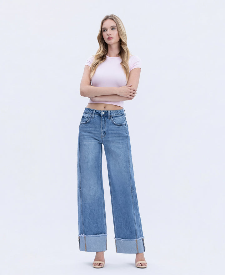 Adore Cuff Panel Jeans