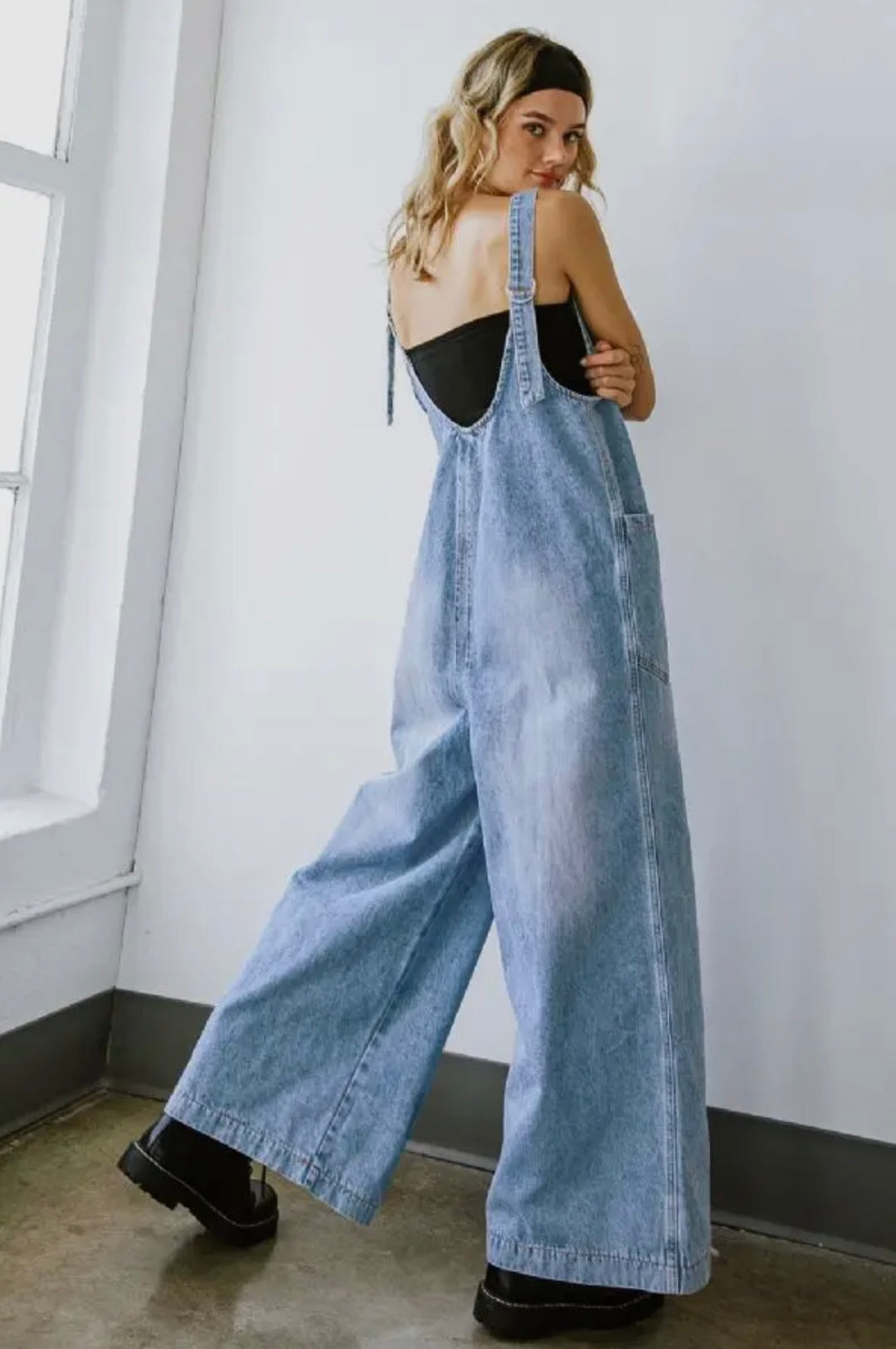 Washed Denim Overall