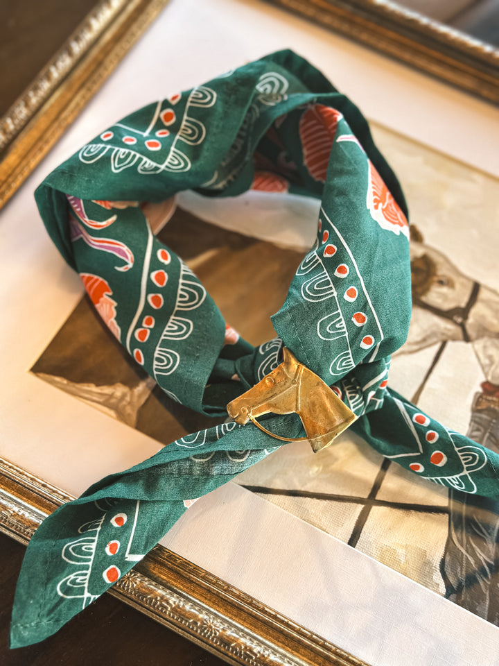Vintage Horse Head Hat/Scarf Slide