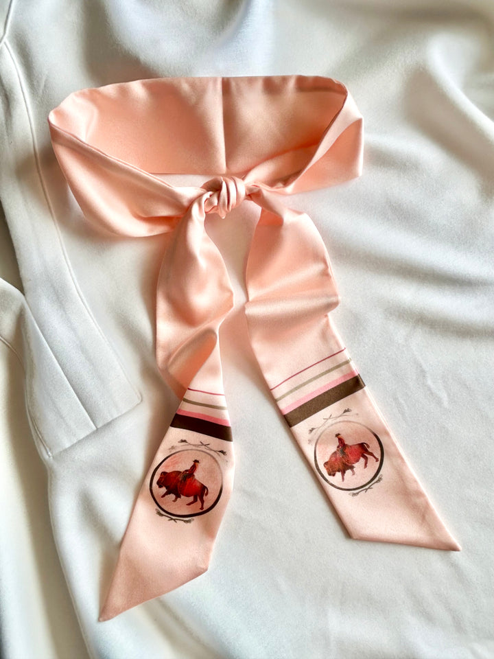 Roamin' Cowgirl Bison Western Twilly Scarf