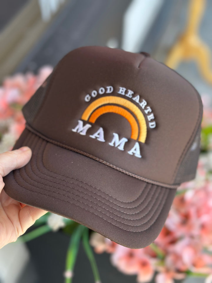 Embroidered Good Hearted Mama Trucker