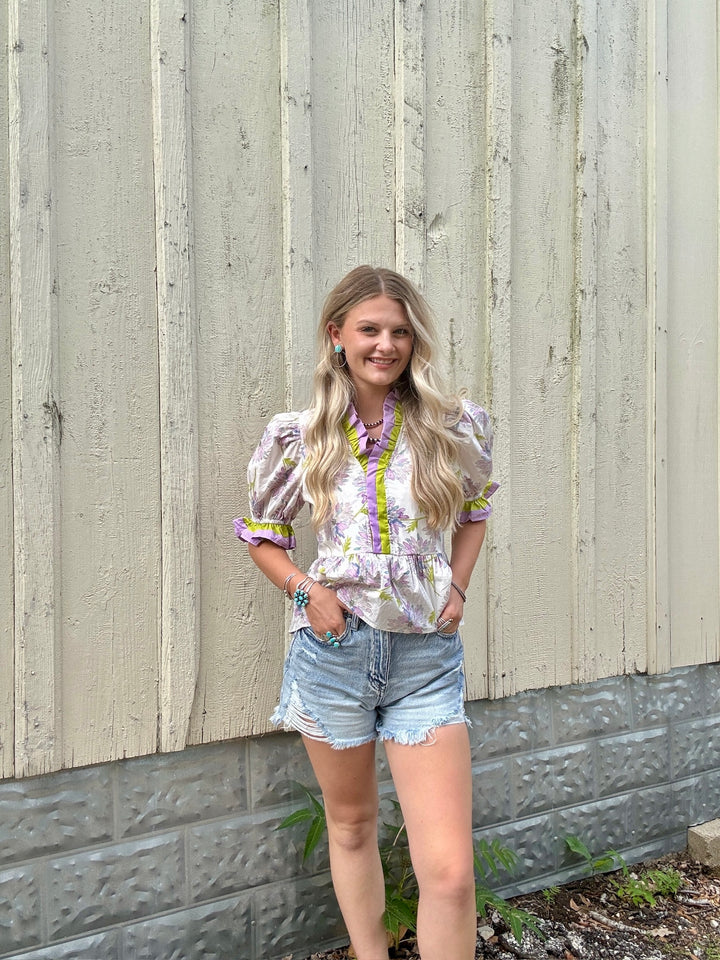 Lavender Lime Top