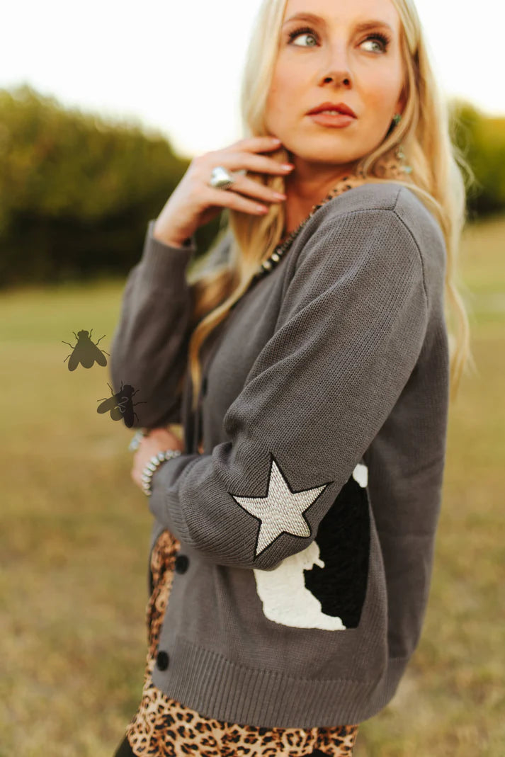 Cattle Cardi - Black Baldi