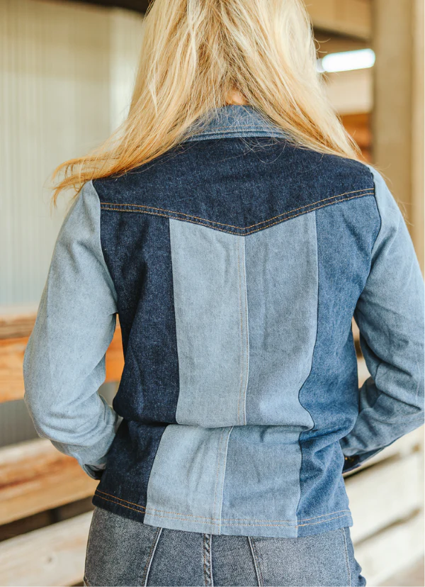 Denim Dan Pearl Snap Top