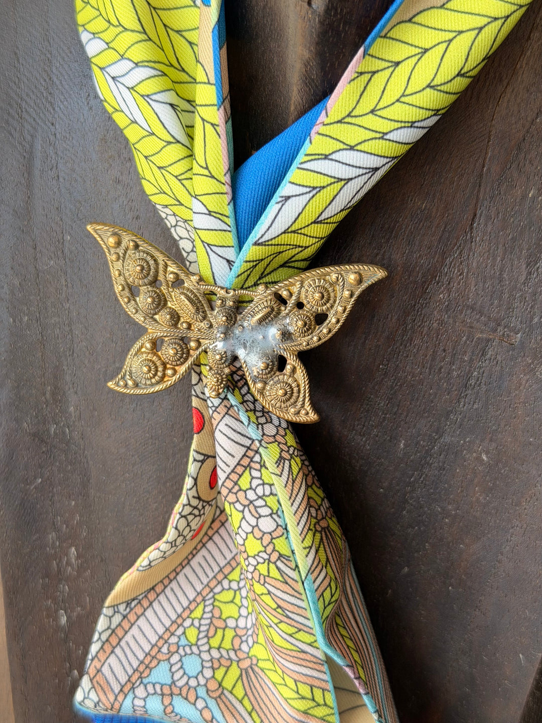 Small Butterfly Scarf Slide