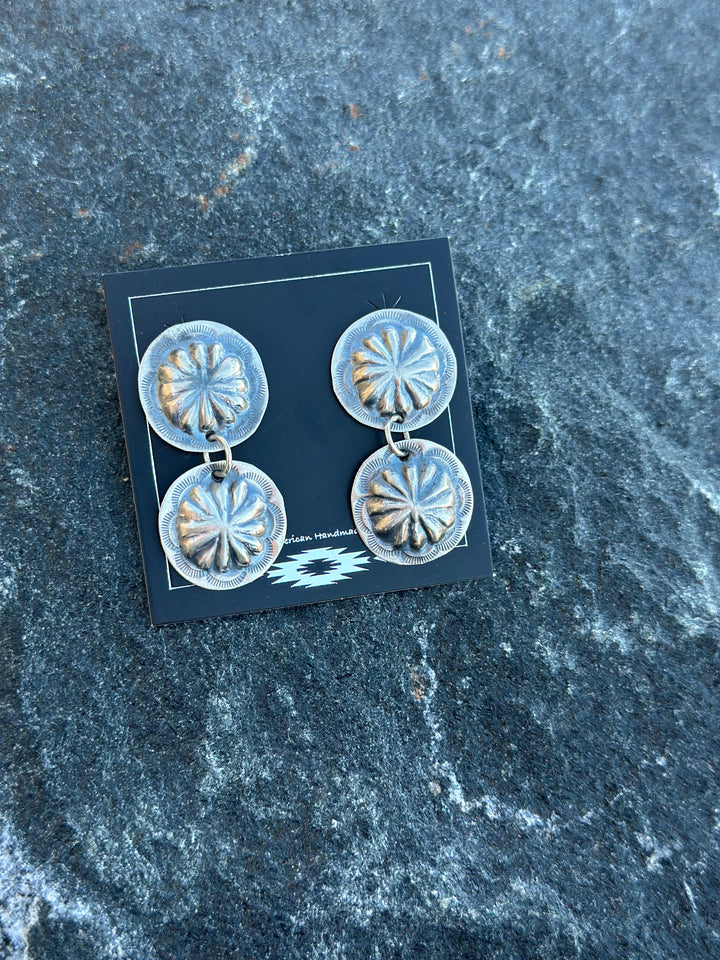Joan Begay Concho Earrings