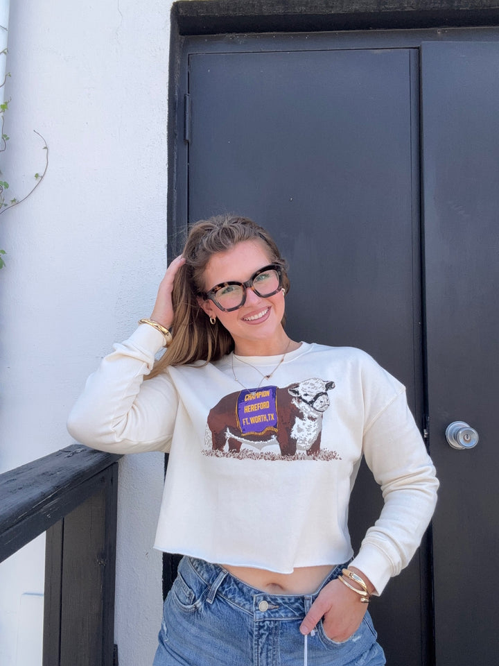 Champion Hereford Cropped Sweatshirt- Preorder