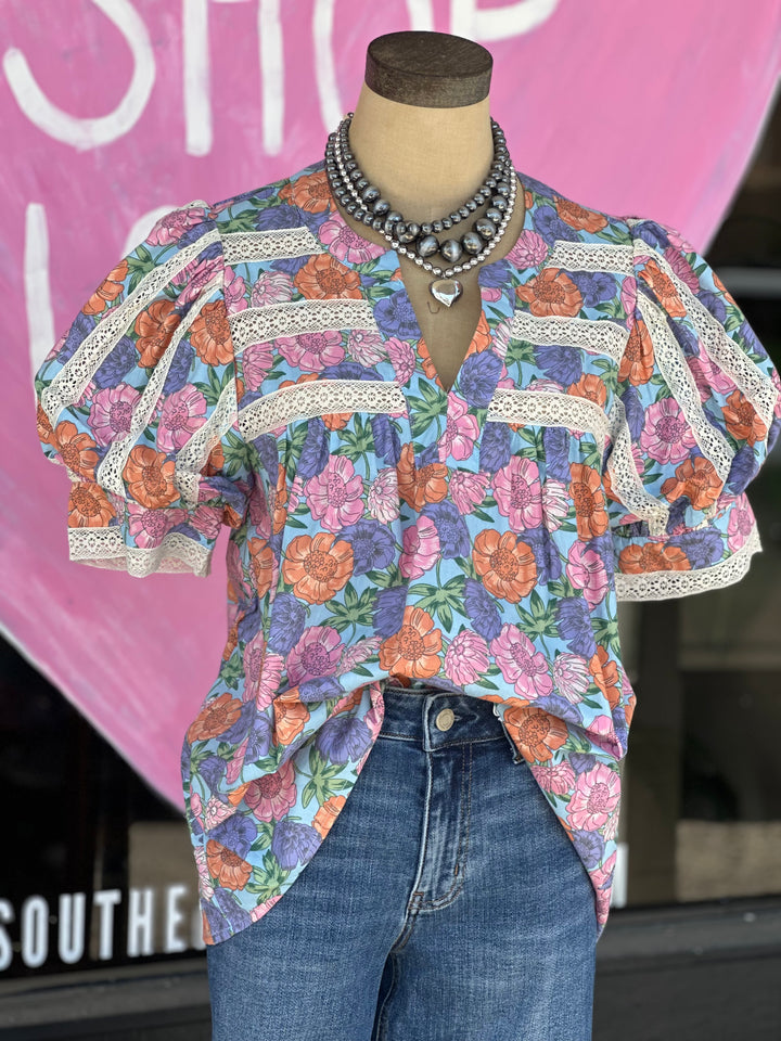The Floral Frenzy Top