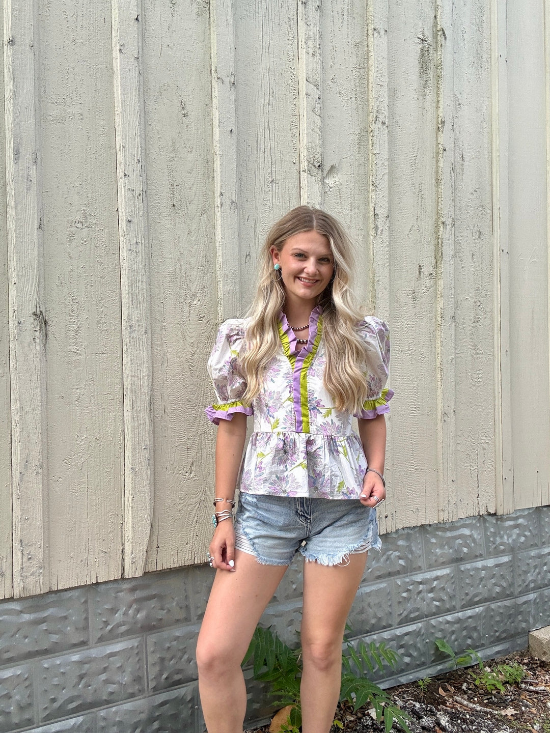 Lavender Lime Top