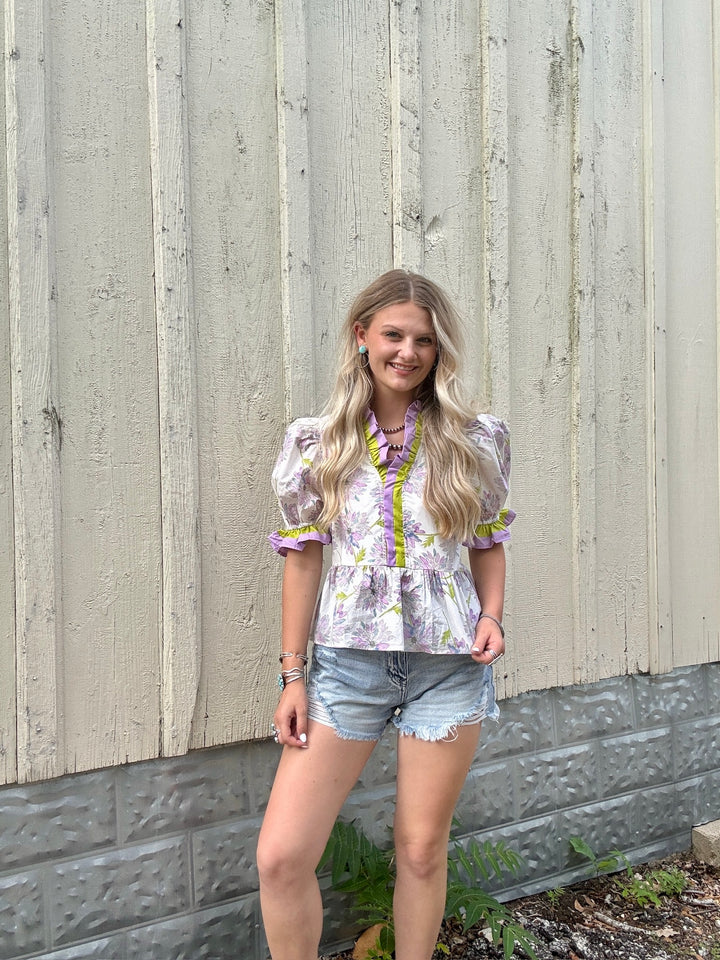 Lavender Lime Top