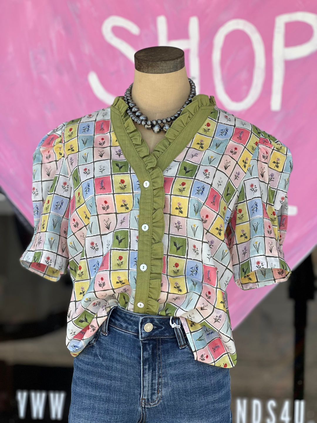 Floral Window Panel Top