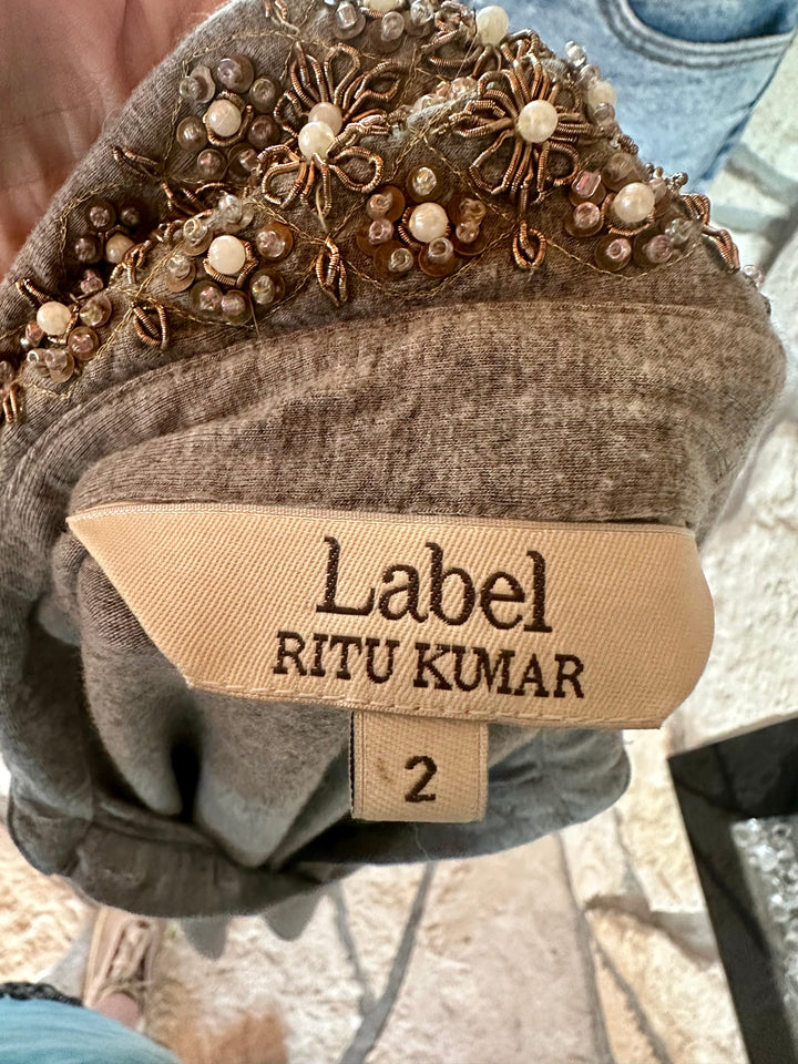 Thrifted - Jeweled Collar Polo by Rita Kumar- Women’s size 2