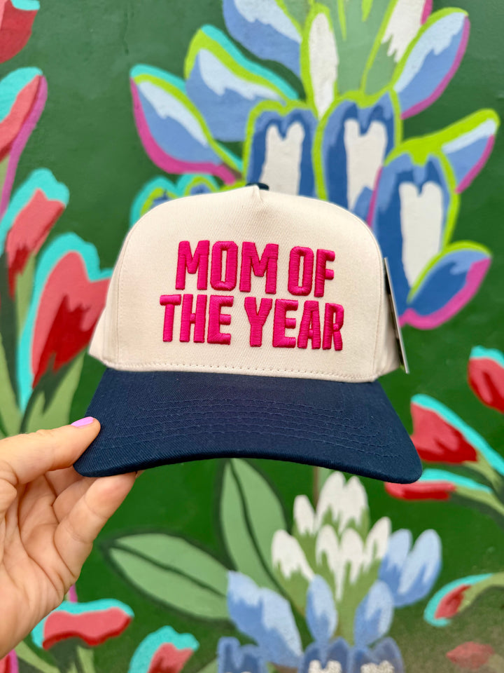 Mom of the Year Trucker Hat-Navy