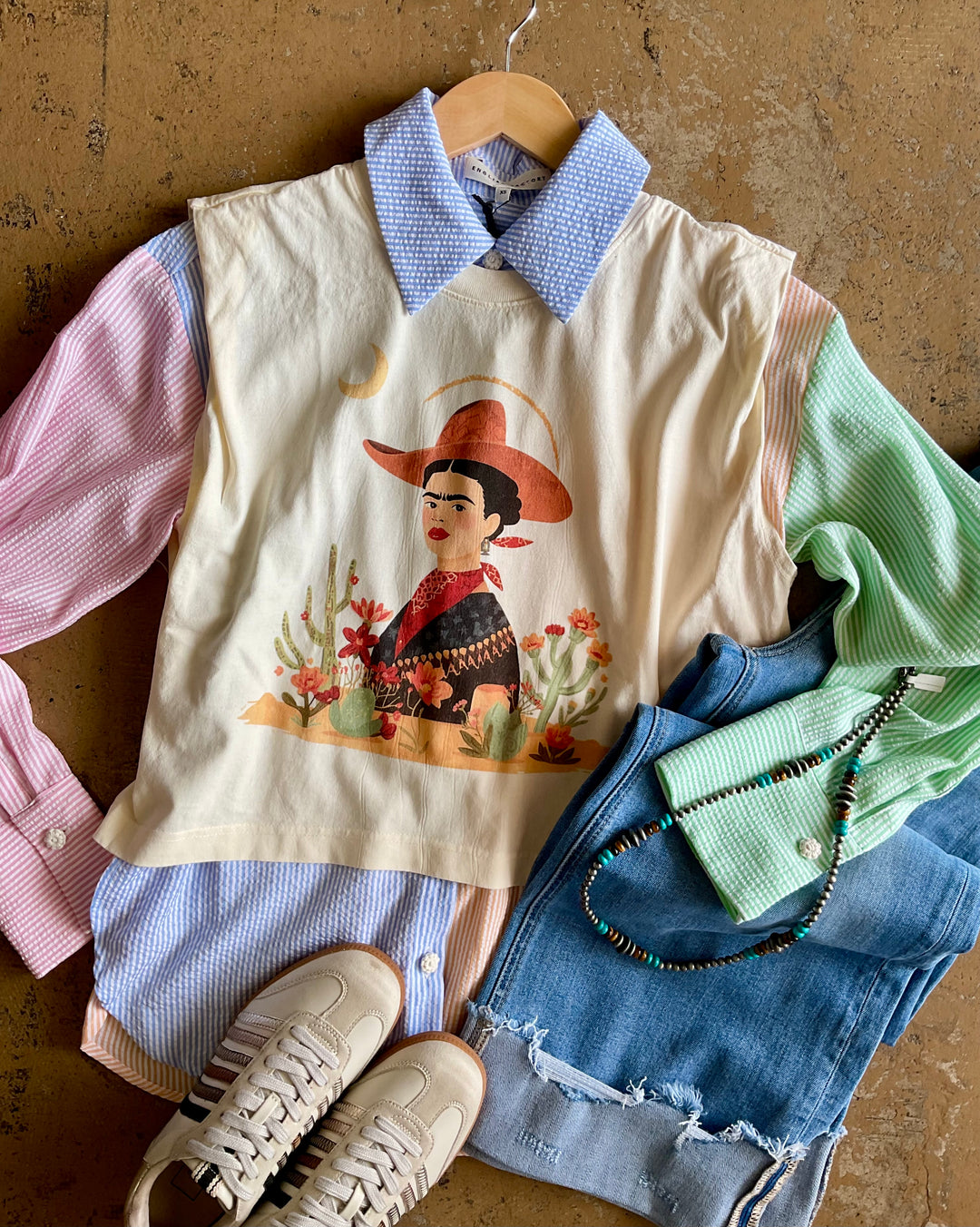Cowgirl Frida Boxy Tank