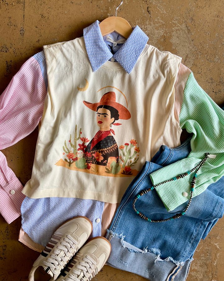 Cowgirl Frida Boxy Tank