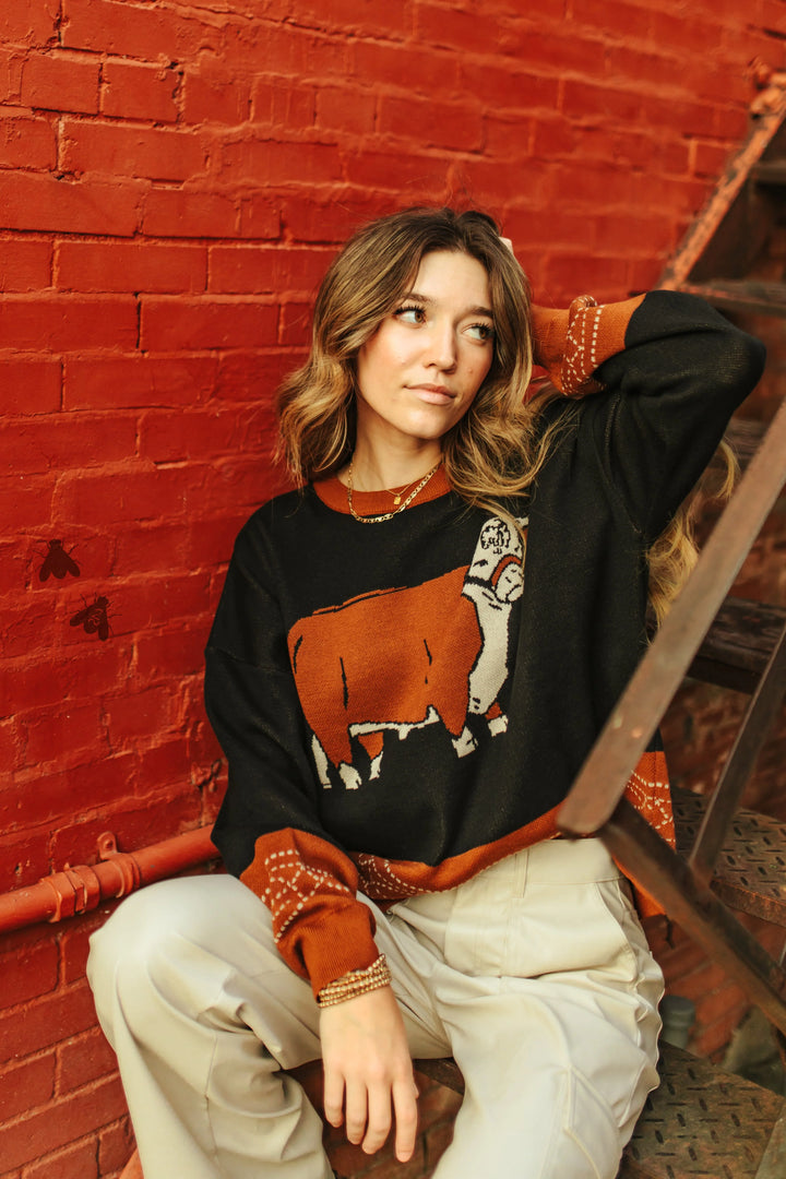 Miller Cattle Co- The Horned Hereford Sweater