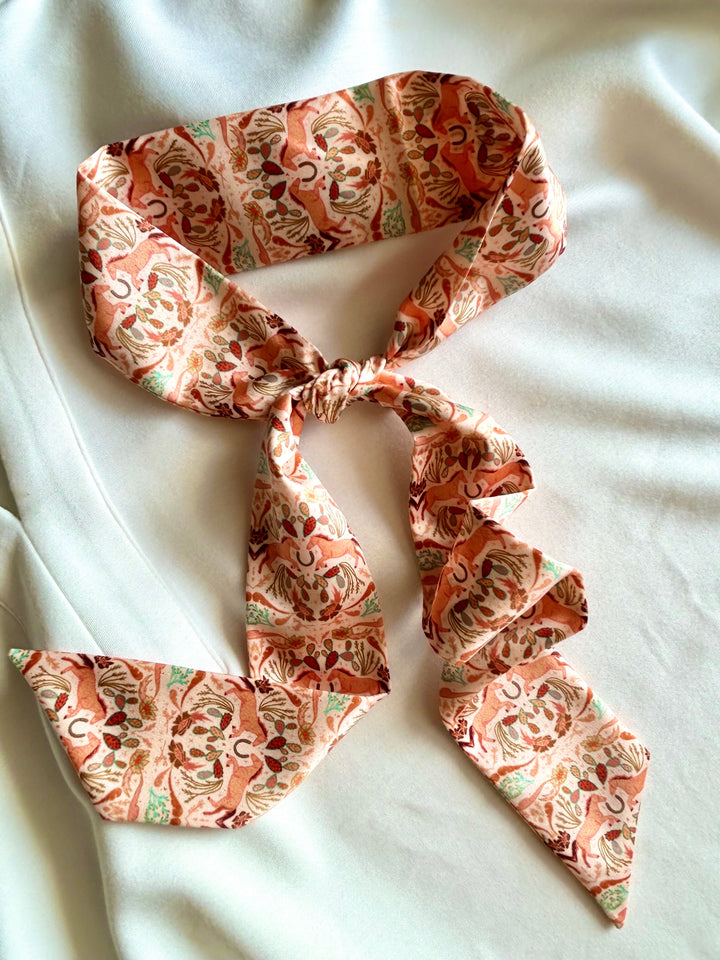 Prairie Days in Peach Western Twilly Scarf