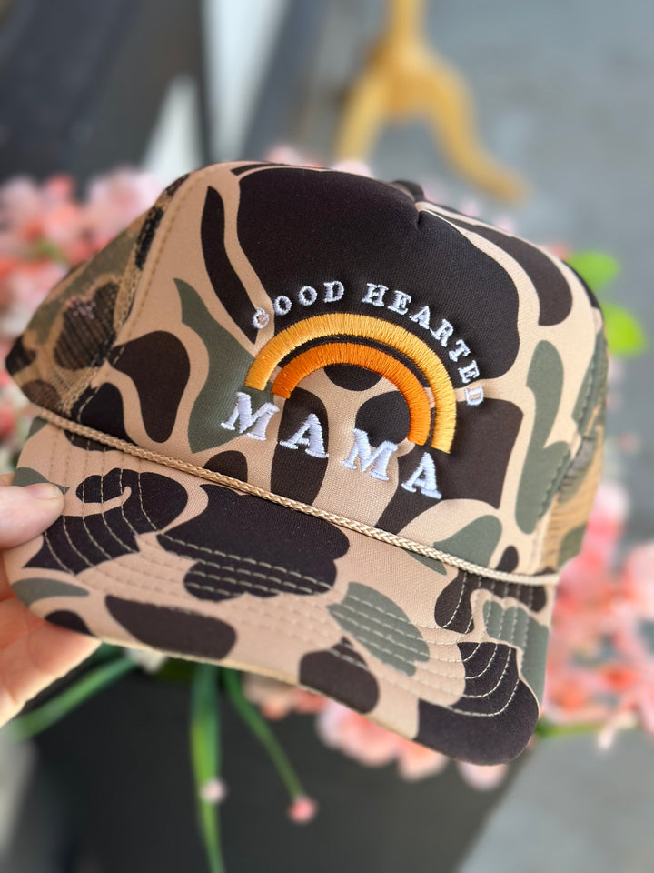 Embroidered Good Hearted Mama Trucker