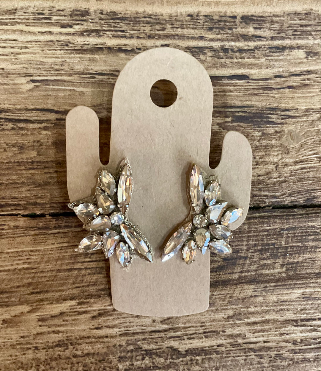 Rhinestone Burst Earrings