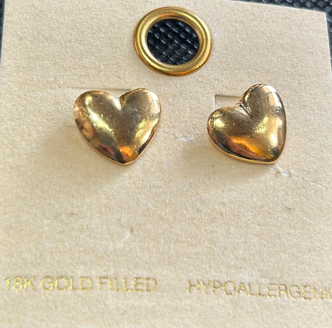 Hypoallergenic Heart Earrings