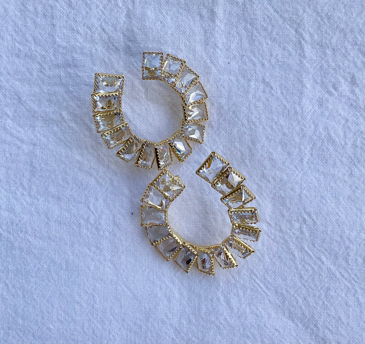 CZ Fan Hoops