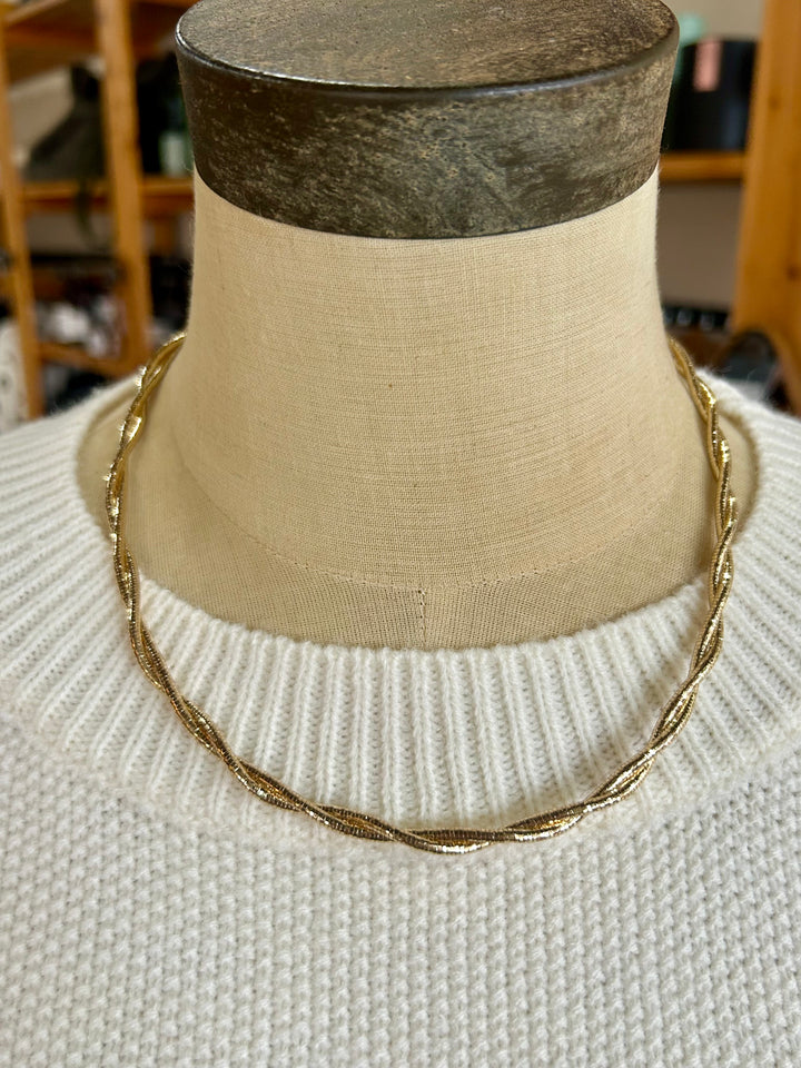 Twisted Gold Necklace