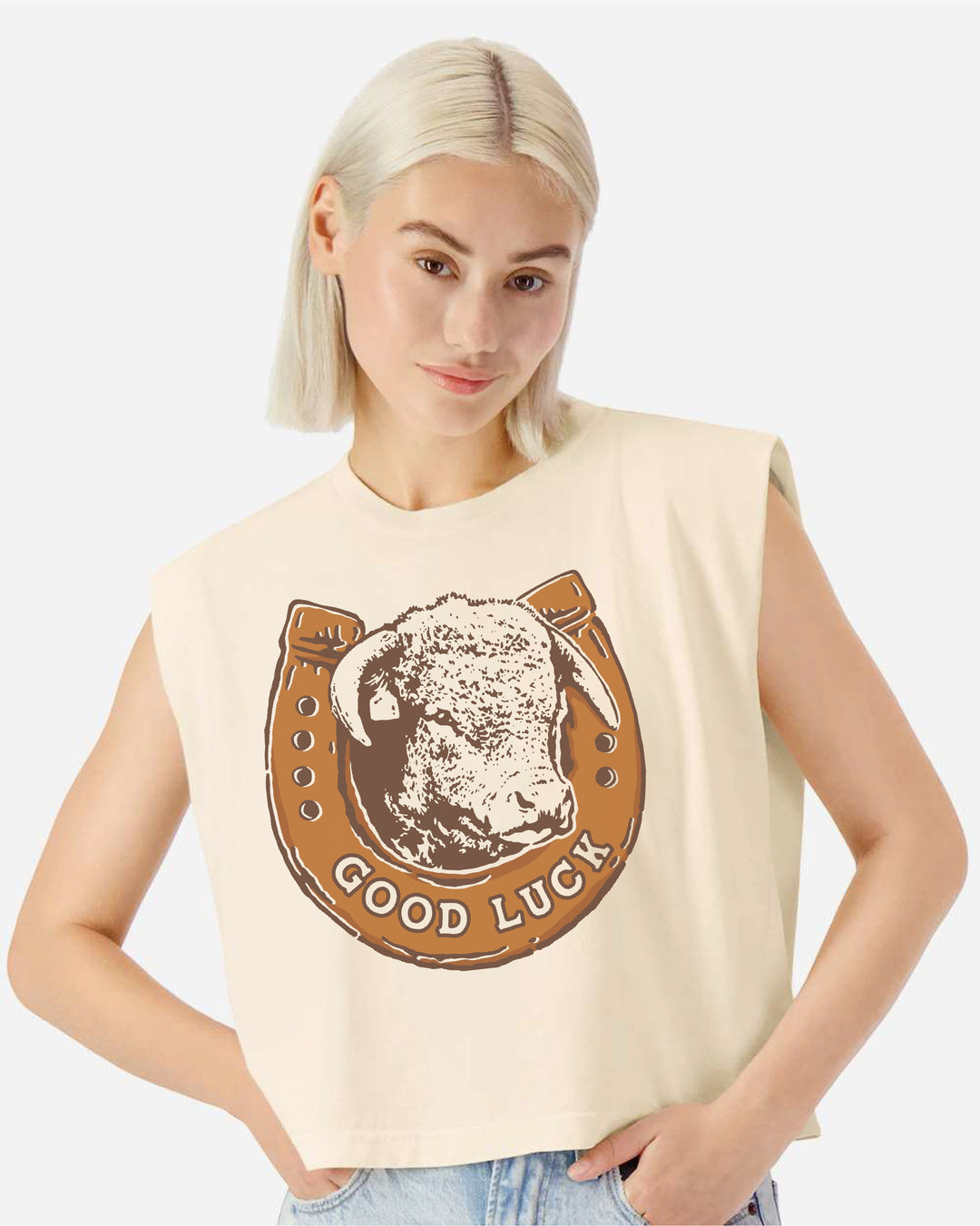 Good Luck Hereford Boxy Tank - PREORDER