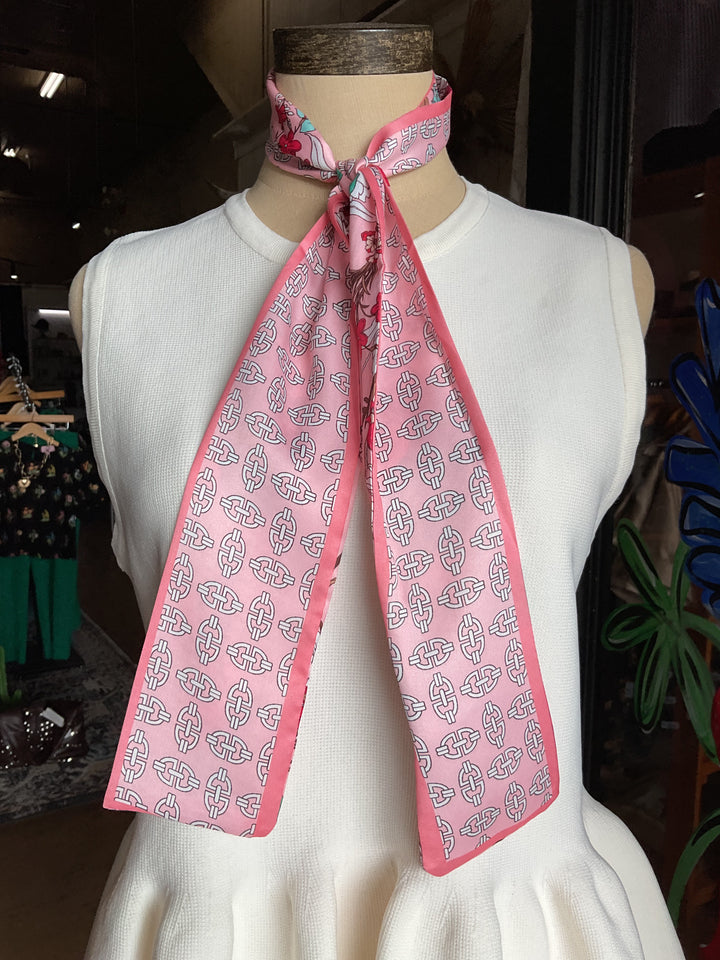 Vintage Flower Wide Twilly