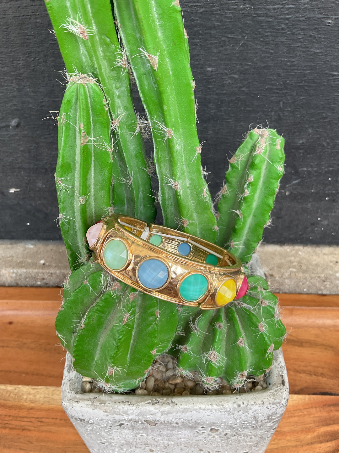 Pastel Rainbow Rhinestone Bracelet