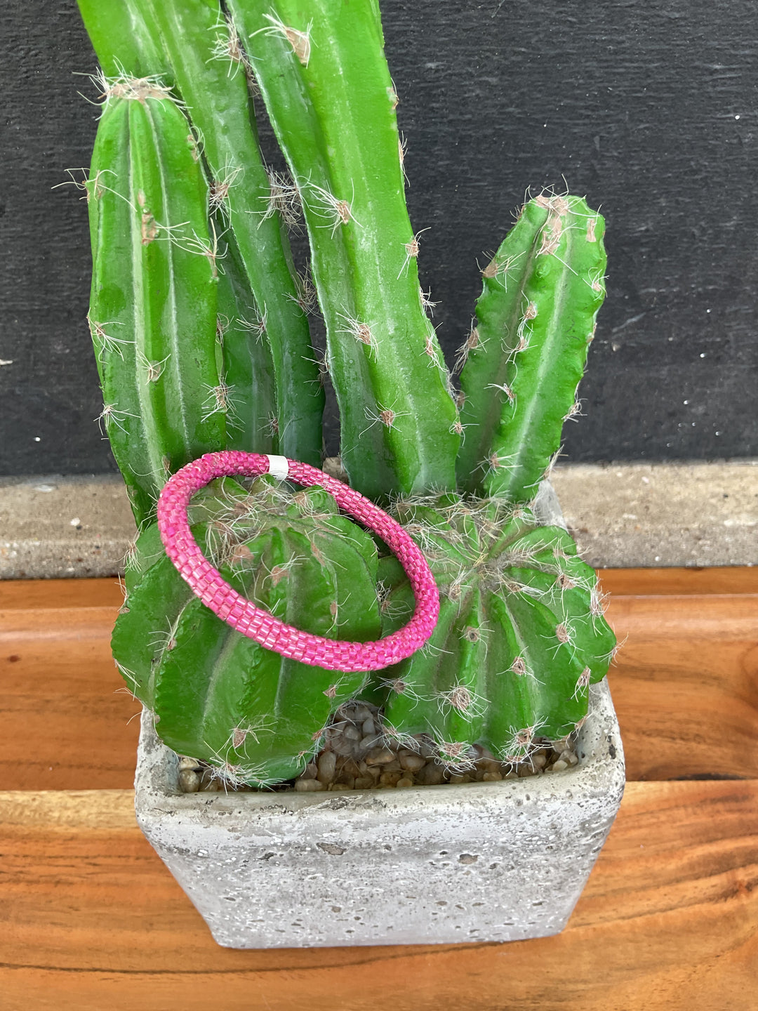 Pink Beaded Bracelet
