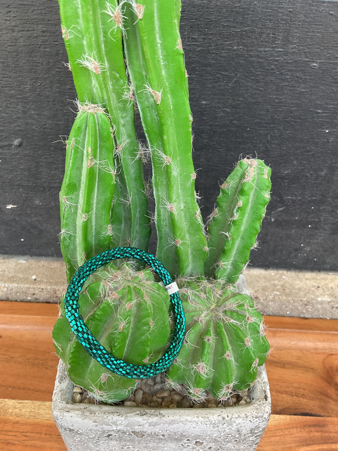 Teal Beaded Bracelet