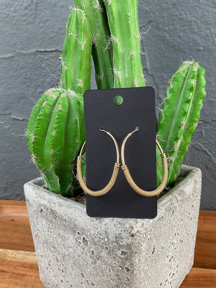 Wrapped Oval Hoops