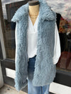 Blue Shaggy Vest by Ivy Jane