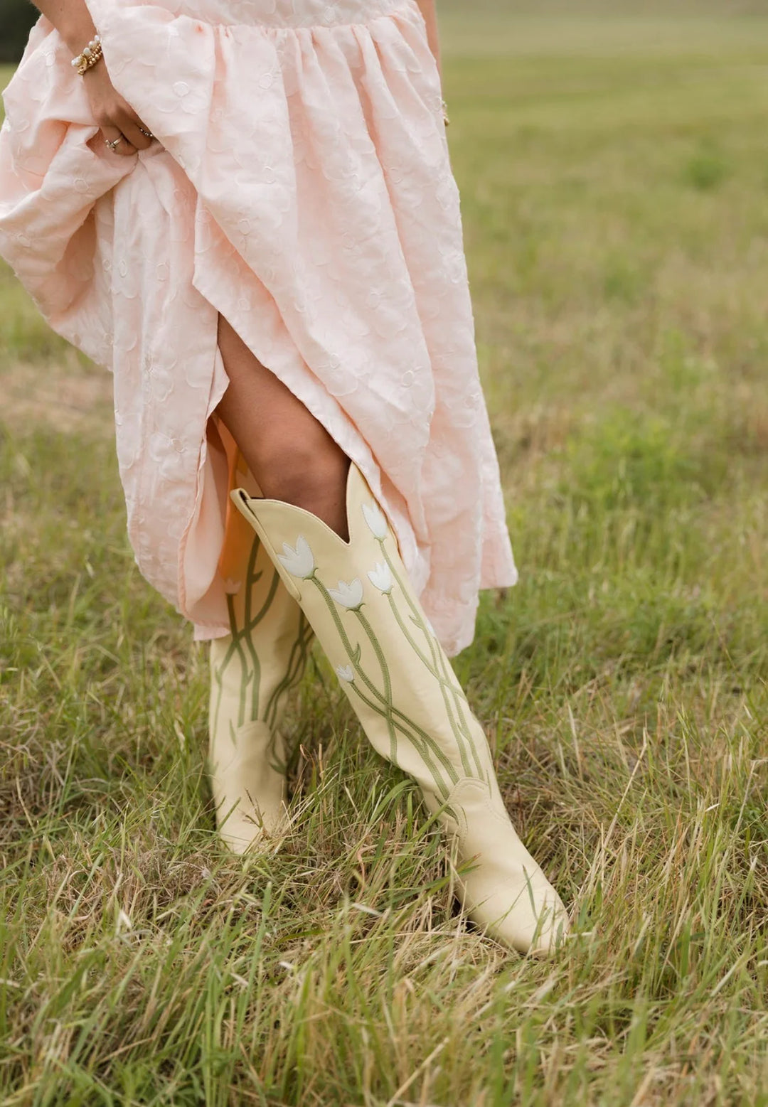The Tammy Boots in Yellow