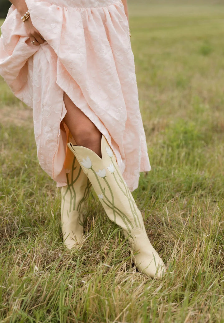 The Tammy Boots in Yellow