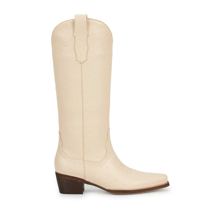 The Trisha Boots in Cream