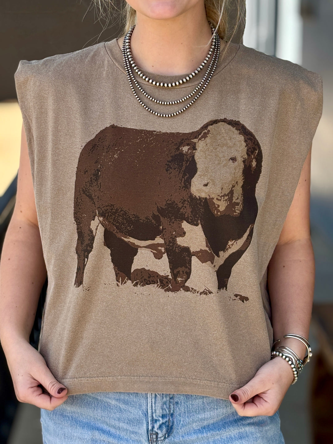 The Hereford Bull Tank- Olive